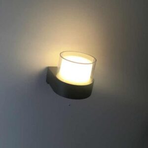 Simple Modern Outside Acrylic Aluminum Fence Wall Mount Lamp Outdoor for Garden Corridor Backlit LED Wall Light