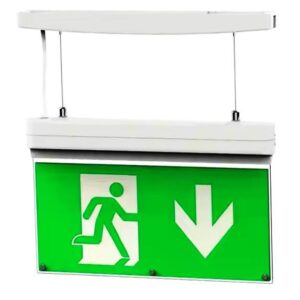 Backlight LED Replaceable Indicating Film Ultra-thin Plastic Multi-installation Emergency Sign Light