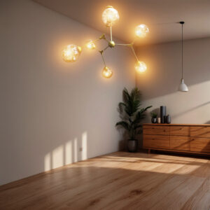 Nordic Gold Branch Chandelier